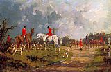 Famous Meet Paintings - The Meet at the Crossroads